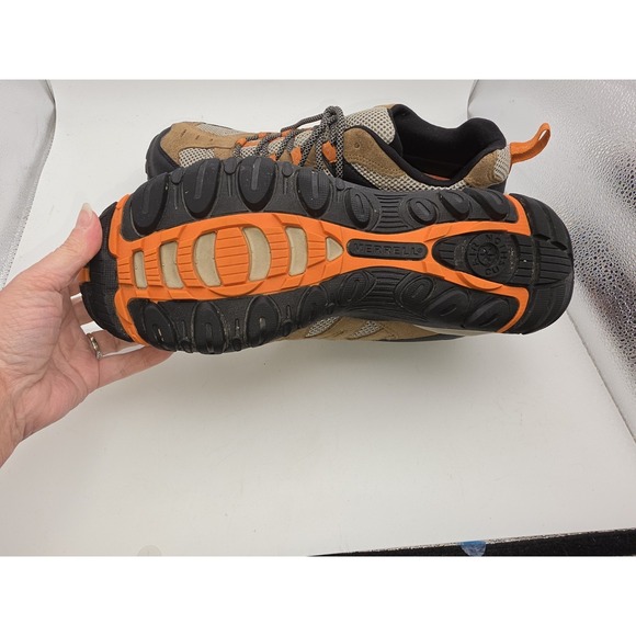 Merrell Men\'s Accentor Low Suede Trail Hiking Shoes Otter / Burnt Orange Sz 11.5 main image 10